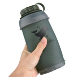 750mL TPU Collapsible Water Bottle Flask for Running, Camping, Hiking - Foldable Sports Water Bag