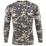 Men's Camouflage Quick-Dry Long Sleeve T-Shirt for Summer Outdoor Hiking, Fishing, Camping, and Tactical Use