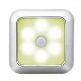 Battery Powered LED Motion Sensor Night Light - Wireless Lighting for Stairs, Bedroom, Cupboard, Toilet, Wardrobe