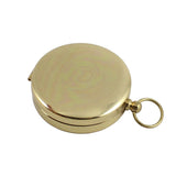 High Quality Portable Brass Golden Compass for Camping, Hiking, and Outdoor Navigation