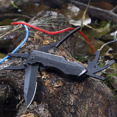 Tactical Multi-Tool Folding Knife with Pliers, Bottle Opener, Screwdrivers - Ideal for Survival, Camping, Hiking, Hunting