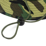 Fashion Military Camouflage Bucket Hat - Wide Brim Sun Protection for Fishing, Camping, and Outdoor Activities