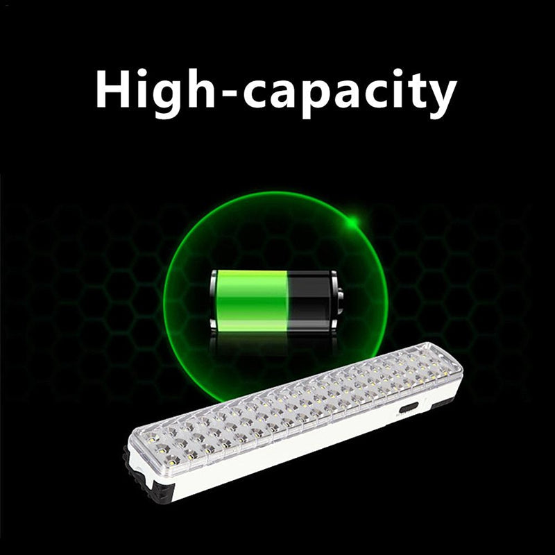 Rechargeable Mini LED Emergency Light Flashlight - 30 LEDs, 2 Modes for Home, Camping, Outdoor Use