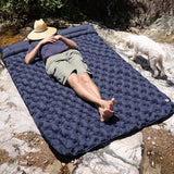 Waterproof Inflatable Double Mattress - Outdoor Camping Air Cushion, Folding Bed with Storage Bag, Ultralight Travel Mat