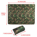 Camouflage Camping Quilt: Portable Thermal Blanket, Ultralight Travel Sleeping Mattress, Picnic & Camp Accessories