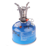 Compact Outdoor Camping Stove Head with Integrated Electronic Ignition and Lighter