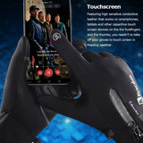 Winter Thermal Fleece Touchscreen Gloves for Cycling, Hiking, Camping, and Skiing - Soft and Warm Cold Weather Gear