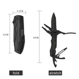 Tactical Multi-Tool Folding Knife with Pliers, Bottle Opener, Screwdrivers - Ideal for Survival, Camping, Hiking, Hunting