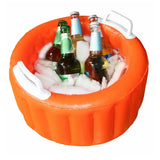 Inflatable Beer Ice Bucket - Floating Cooler for Summer Pool Parties, Outdoor Swimming Pools, and Air Mattresses