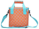 Leakproof Insulated Lunch Bag for Women - 9 Can Capacity, Soft Cooler Tote, Orange