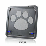 Lockable Magnetic Pet Door for Dogs & Cats - Easy Install, Safe, Fashionable Screen for Windows & Gates, Outdoor Use