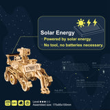 3D Wooden Space Hunting Solar Energy Toy - Assembly Gift for Children, Teens, Adults