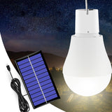 Rechargeable Waterproof LED Bulb, Energy-Saving IP20 Solar Light for Yard, Hiking, Patio, Camping, Emergency