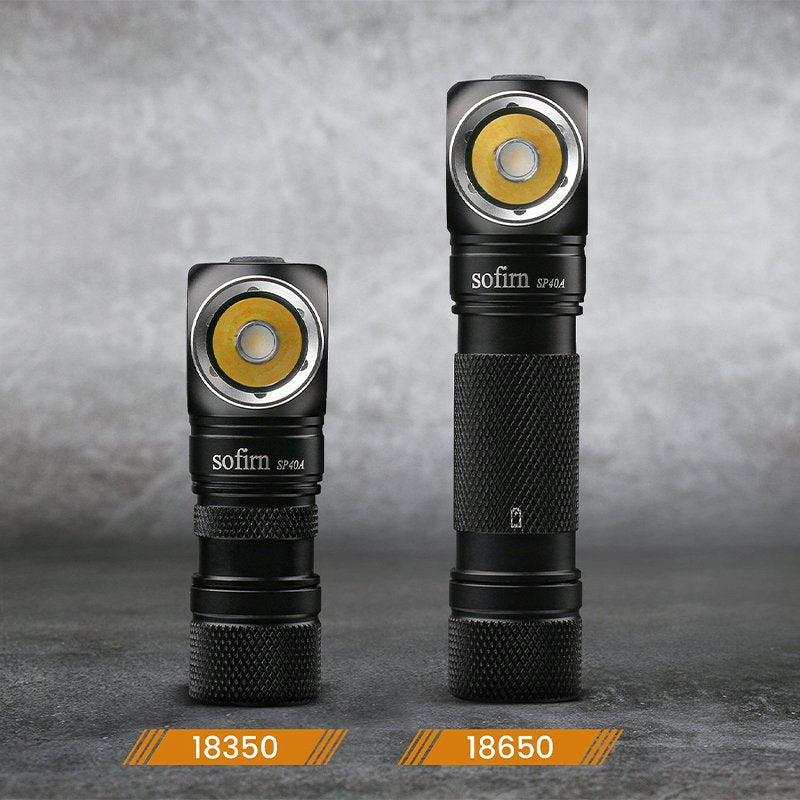 USB Rechargeable LED Headlamp LH351D 1200lm - TIR Optics, 18650/18350, Magnetic Tail, Angle Flashlight