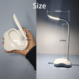 Dimmable Desk Lamp with Night Light, 360 Degree Swivel Head, Rechargeable for Study, Reading, Work, Camping