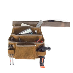 Camping Multi-Tool Accessories: Adjustable Canvas Storage Apron with Multi-Pocket, Wear-Resistant Waist Bag