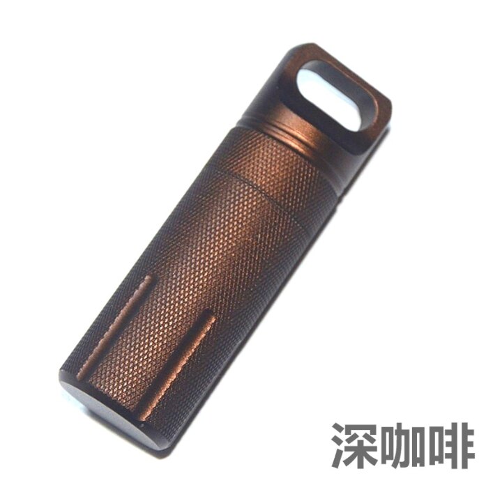 Waterproof Capsule EDC Hike Box - Outdoor Dry Bottle Seal Trunk Container for Medicine, Matches, and Survival Gear