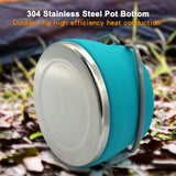 Portable Silicone Folding Kettle - Collapsible Mini Boiling Water Pot with Handle for Outdoor Camping & Hiking Coffee/Tea