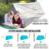 Waterproof Thermal Emergency Blanket Bivy Sack - Camping Survival Tent & Sleeping Bag Outdoor Gear