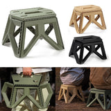 Plastic Multi-Purpose Folding Step Stool - Portable, High Load-Bearing for Adults & Children, Ideal for Camping & Outdoor Use