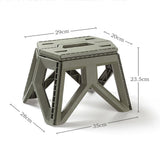 Plastic Multi-Purpose Folding Step Stool - Portable, High Load-Bearing for Adults & Children, Ideal for Camping & Outdoor Use