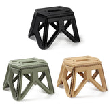 Plastic Multi-Purpose Folding Step Stool - Portable, High Load-Bearing for Adults & Children, Ideal for Camping & Outdoor Use