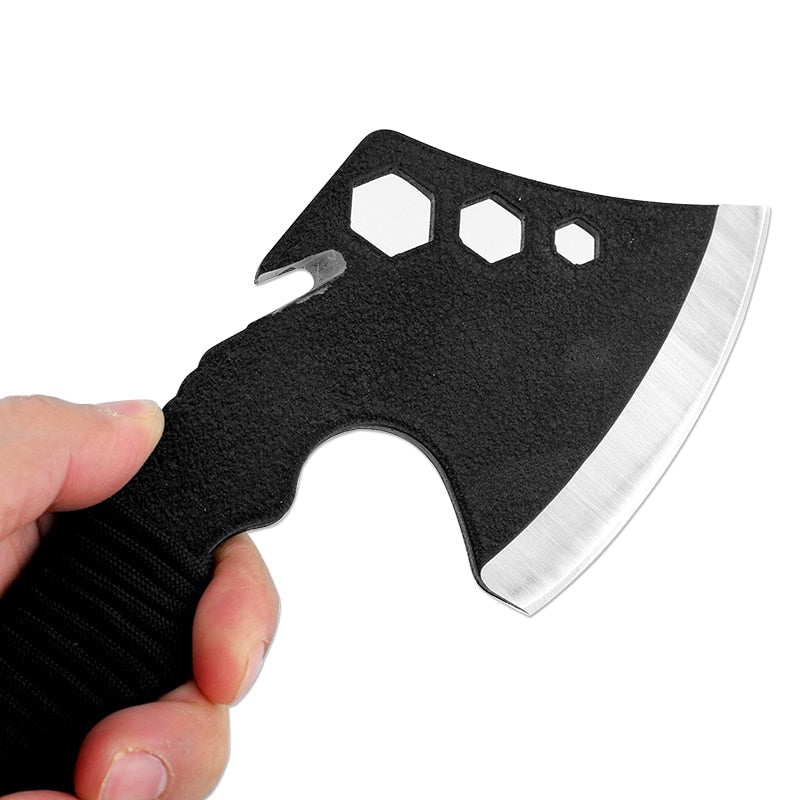 Multi-Purpose Survival Axe: Sharp Tomahawk Hatchet for Camping, Boning, Chopping Meat, and EDC Tool