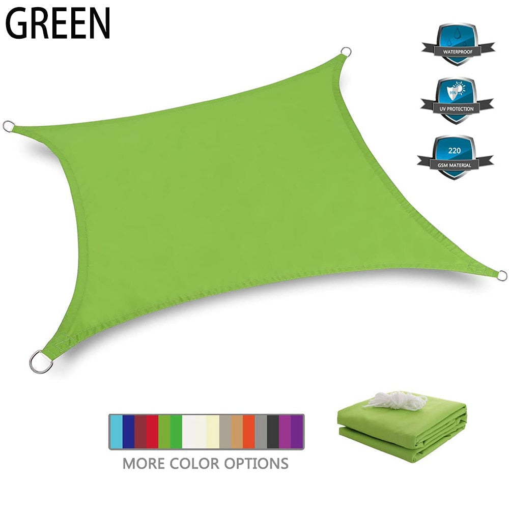 Waterproof UV Shade Sail - 300D Oxford Cloth for Garden, Terrace, Camping Sun Shelter