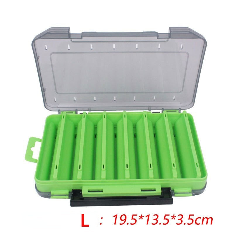 14-Compartment Waterproof Double-Sided Fishing Lure and Tackle Storage Box