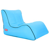 Camping Inflatable Armchair Air Sofa Chair - Beach Couch, Summer Pool Foldable Lounger