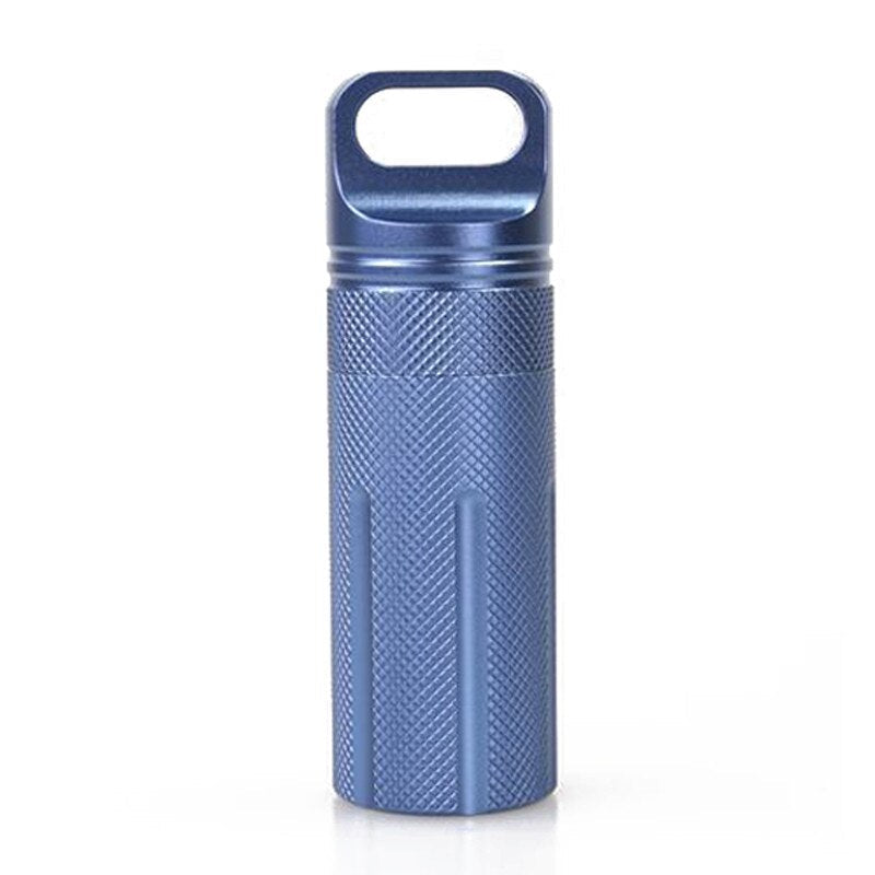 Waterproof Capsule EDC Hike Box - Outdoor Dry Bottle Seal Trunk Container for Medicine, Matches, and Survival Gear