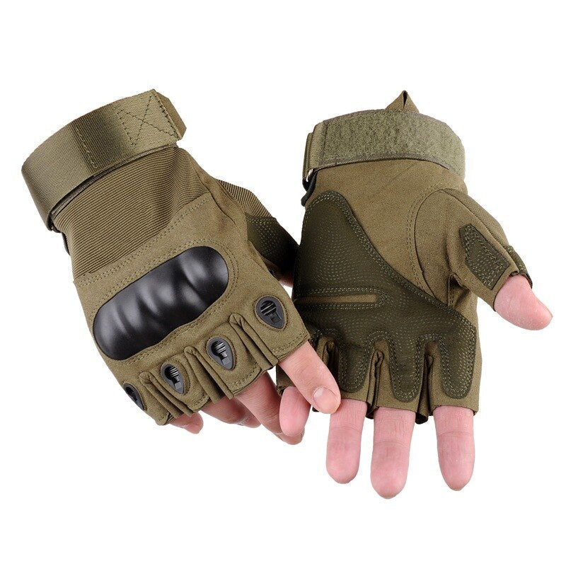 Taktische Halbfingerhandschuhe für Herren zum Schießen, Wandern, Camping, Militär, Jagen, Airsoft und Outdoor-Sport