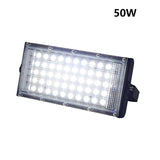 50W LED Floodlight DC12V Waterproof Emergency Lamp with Electric Clip Charger for Camping, Hiking, and Outdoor Lighting