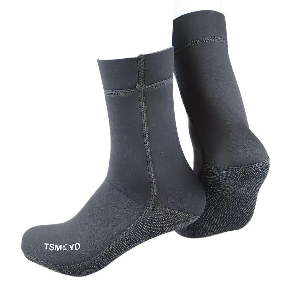 3mm Neoprene Underwater Winter Scuba Diving Socks - Non-slip, Warm, Unisex Beach & Snorkeling Gear