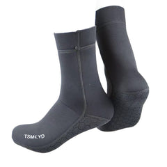 3mm Neoprene Underwater Winter Scuba Diving Socks - Non-slip, Warm, Unisex Beach & Snorkeling Gear