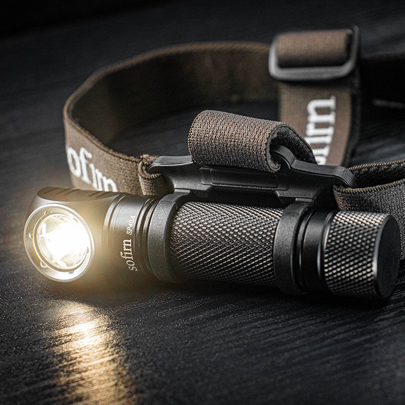 USB Rechargeable LED Headlamp LH351D 1200lm - TIR Optics, 18650/18350, Magnetic Tail, Angle Flashlight