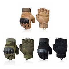 Tactical Half Fingerless Gloves for Outdoor Fitness, Camping, Climbing, Cycling, Hunting, Hiking, Shooting - Men's Military Gloves