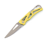 Stainless Steel Blade Shape Knife for Outdoor Camping, Self-Defense, Emergency Survival - Portable Size