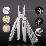 16-in-1 Folding Blade Knife Multi-Tool: Pliers, Screwdrivers, Can Opener for Camping & Outdoor Use