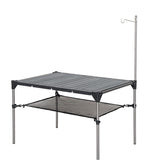 Outdoor Camping Desk: Lightweight Aluminum Alloy Folding Table, Portable, Rain-Proof, Detachable for Picnic & Fishing