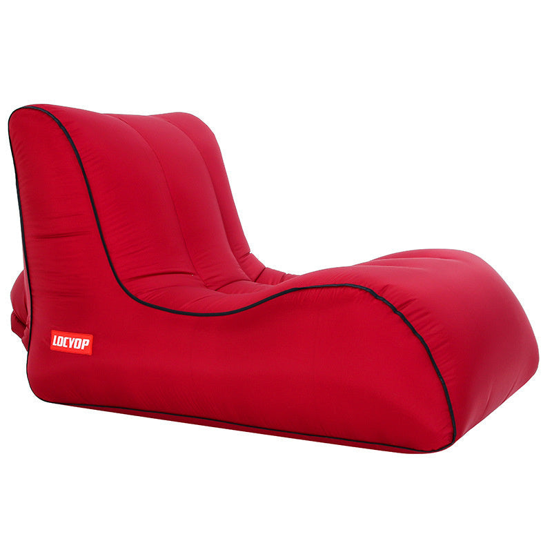 Camping Inflatable Armchair Air Sofa Chair - Beach Couch, Summer Pool Foldable Lounger
