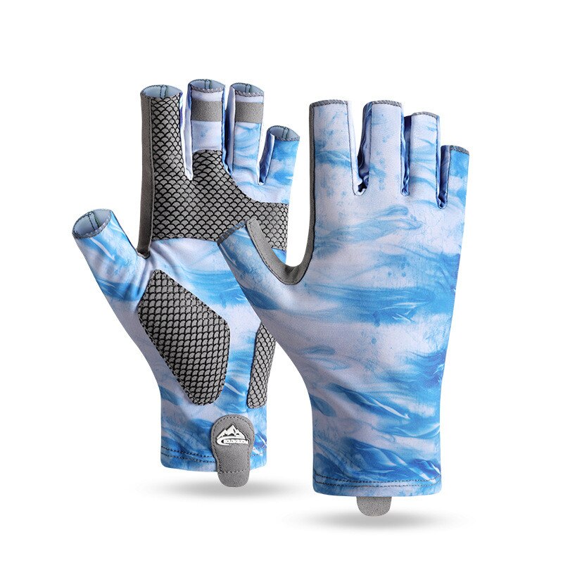 Men's Fingerless Fishing Gloves - Non-slip, Sunscreen, Summer Outdoor Sports, Cycling, Carp Fishing Equipment