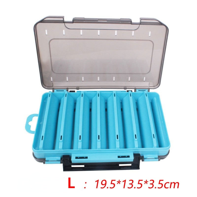 14-Compartment Waterproof Double-Sided Fishing Lure and Tackle Storage Box