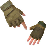 Men's Tactical Half Finger Gloves for Shooting, Hiking, Camping, Military, Hunting, Airsoft, and Outdoor Sports