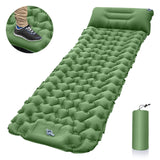 Double Camping Sleeping Mat - Self Inflatable, Extra Wide, Portable Nylon TUP Air Mattress for Outdoor Hiking