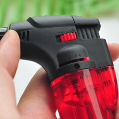 Refillable Windproof Butane Torch Lighter for Outdoor Camping, BBQ, Kitchen, Welding - Jet Gas Lighter Tool