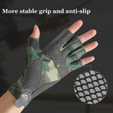 Men's Fingerless Fishing Gloves - Non-slip, Sunscreen, Summer Outdoor Sports, Cycling, Carp Fishing Equipment