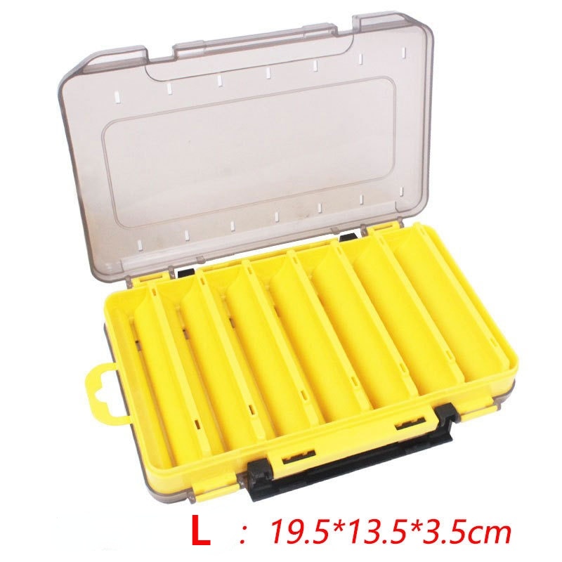 14-Compartment Waterproof Double-Sided Fishing Lure and Tackle Storage Box