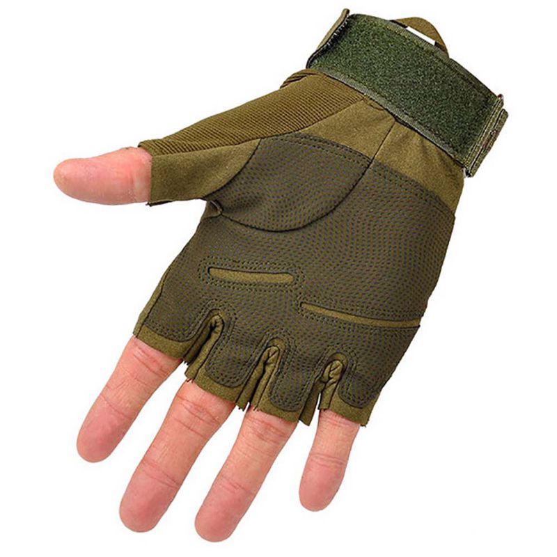 Men's Tactical Half Finger Gloves for Shooting, Hiking, Camping, Military, Hunting, Airsoft, and Outdoor Sports