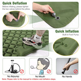 Ultralight Inflatable Camping Sleeping Pad Mat - Portable Travel Air Mattress for Tent, Hiking, Trekking, Folding Bed